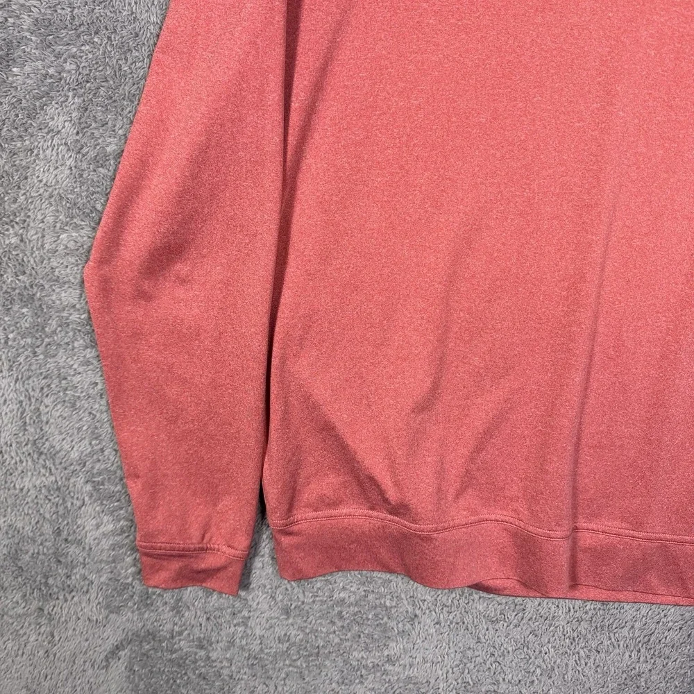 Johnnie-O Jacket Men M Randall Heathered Cardinal Prep-formance 1/4 Zip Pullover